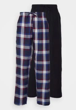 Pier One 2 Pack - Pyjamabroek - 503 - Dark Blue_302 - Red -Pier One Mannenmode Winkel 063b88d7f4b14317a1b84bef67ff886c