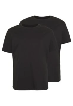 Pier One 2 Pack - T-Shirt Basic -Black 5 Pier One 2 Pack - T-Shirt Basic -Black -Pier One Mannenmode Winkel 17a4b0877266456bb3976cc291e7beff
