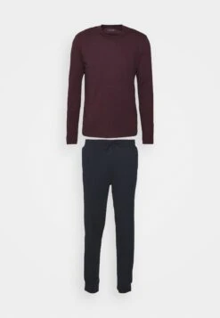 Pier One Pyjama -Dark Blue/Bordeaux -Pier One Mannenmode Winkel 44d1a5d0e01745888ac1a74563e21776