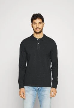 Pier One Long Sleeve 2 Pack- Poloshirt - Dark Grey/Khaki -Pier One Mannenmode Winkel 61c36d2fe9404d06a651873e3825e3f3