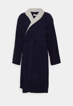 Pier One Shawl Towel Bathrobe - Badjas -Dark Blue -Pier One Mannenmode Winkel 67f610d064e84b5daaa9a12f82d45b4b