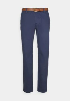 Pier One Belted - Chino - Dark Blue -Pier One Mannenmode Winkel 83b11f5b22054838bfdec3cfe2b56871