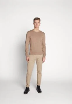 Pier One Basic Crewneck - Trui - Mottled Beige -Pier One Mannenmode Winkel 8ab6afa896f946a0abe264ae414a2865