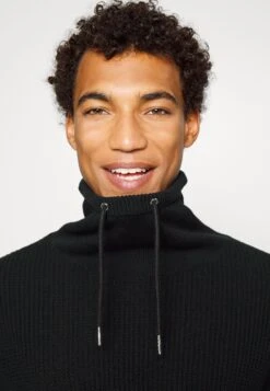 Pier One Structure Block High Collar - Vest - Black -Pier One Mannenmode Winkel 8ae538afff544777a63a44071114fc02