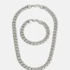 Pier One 2Pack Set - Ketting - Silver-Coloured -Pier One Mannenmode Winkel 8c39ffde39e843089dc5aef781e1957b