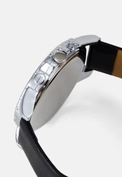 Pier One Horloge - Black/Silver-Coloured -Pier One Mannenmode Winkel a405f32d91574594bfe0eb57bcbec044