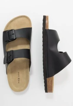 Pier One Unisex - Pantoffels - Black -Pier One Mannenmode Winkel a98de5f417bd4f57b176937b18a12ab7