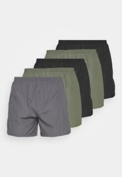 Pier One 5 Pack - Boxershort - Black/Khaki/Dark Grey -Pier One Mannenmode Winkel aabf1b6cd2d84a338064454393e5f372
