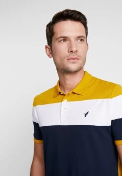 Pier One Poloshirt - Dark Blue/Mustard -Pier One Mannenmode Winkel cf6c6e70fc1646b69c258ce52b28f46a