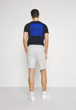 Pier One 2 Pack - Shorts - Mottled Light Grey/Dark Blue -Pier One Mannenmode Winkel e60f7b3fdabf4ebdaf4ab507e95d2596