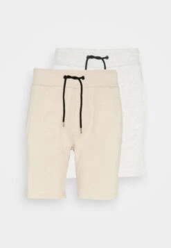 Pier One 2 Pack - Shorts - Grey/Beige -Pier One Mannenmode Winkel f4599e2dafe14214b9e4b26698b6585e