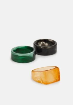 Pier One 3 Pack - Ring - Black/Green/Orange -Pier One Mannenmode Winkel fa3f2614c06648be9f9108cc78d74ab1